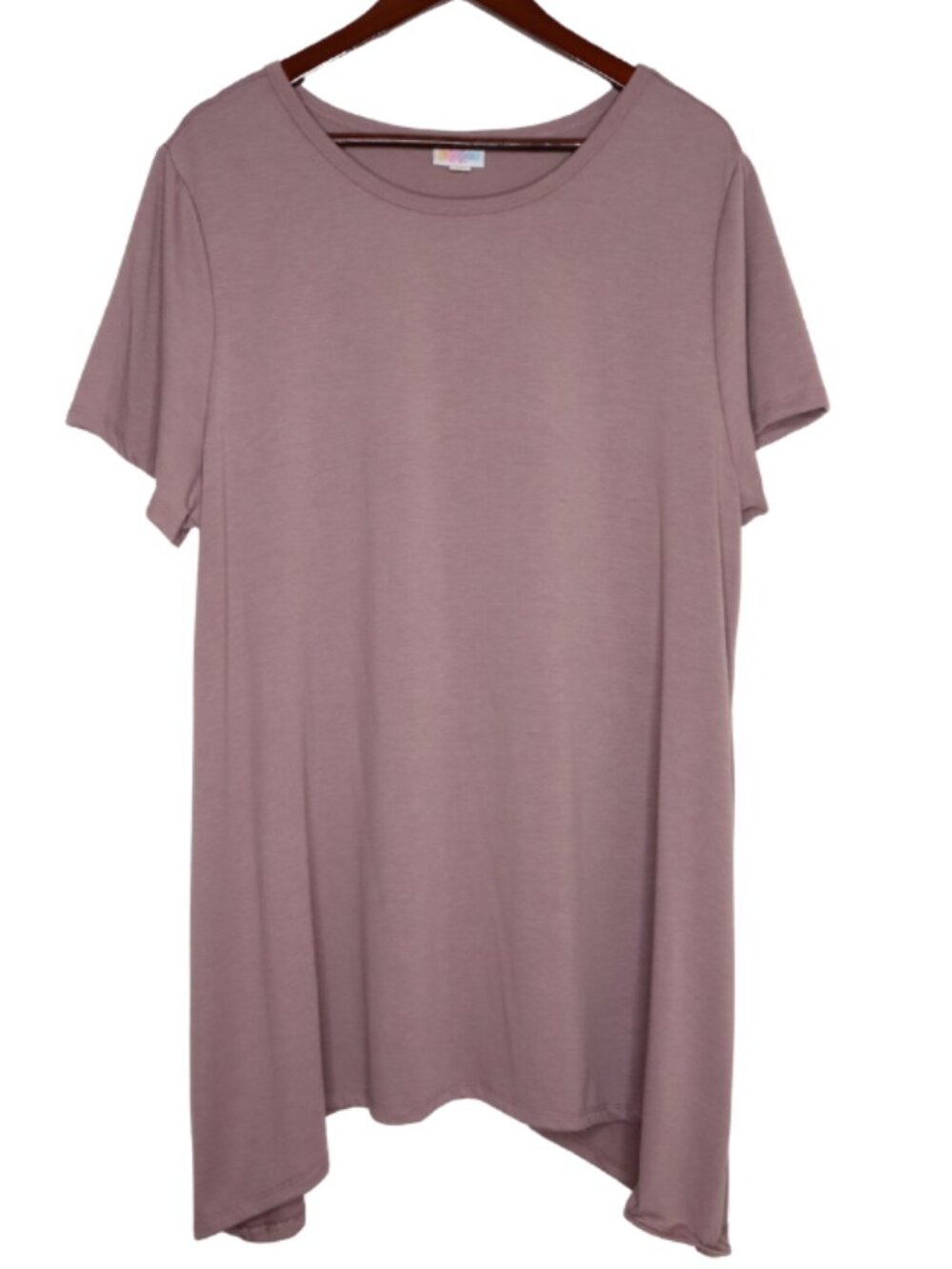 LulaRoe Tunic Women’s 3X Short Sleeve Melissa Gray-Purple